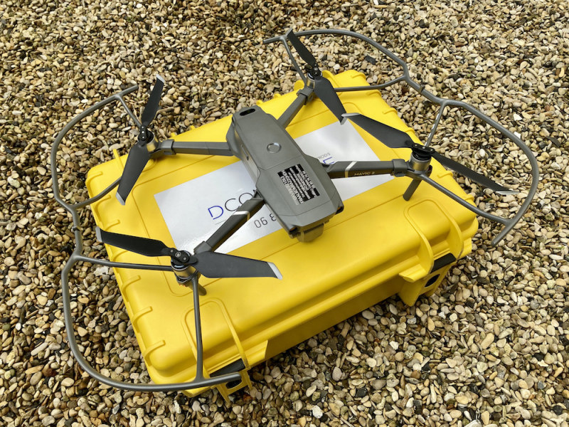 Drone DJI Mavic 2 Pro équipé de protections hélices - DCOMDRONE