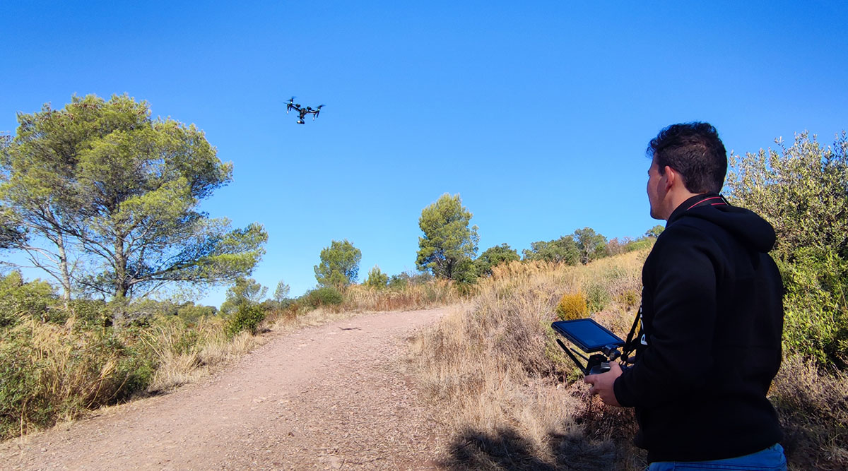 Professional Drone Pilot flying an Inspire 2 in Provence, France