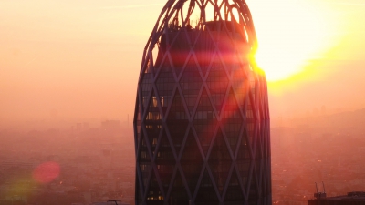 La Défense towers filmed by drone for the Paris business district