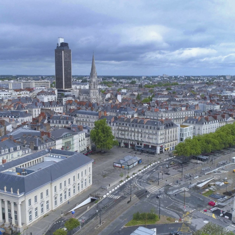 Les meilleurs spots pour filmer Nantes par drone