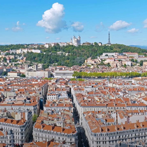 Les meilleurs spots pour filmer Lyon par drone