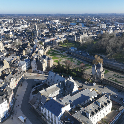 Tournage drone à Vannes dans le Morbihan (56) pour Immozel, une agence immobilère vannetaise